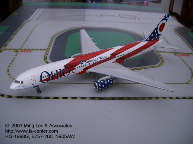 HG-1998, America West Airlines Boeing 757, "City of Columbus - N905AW" 